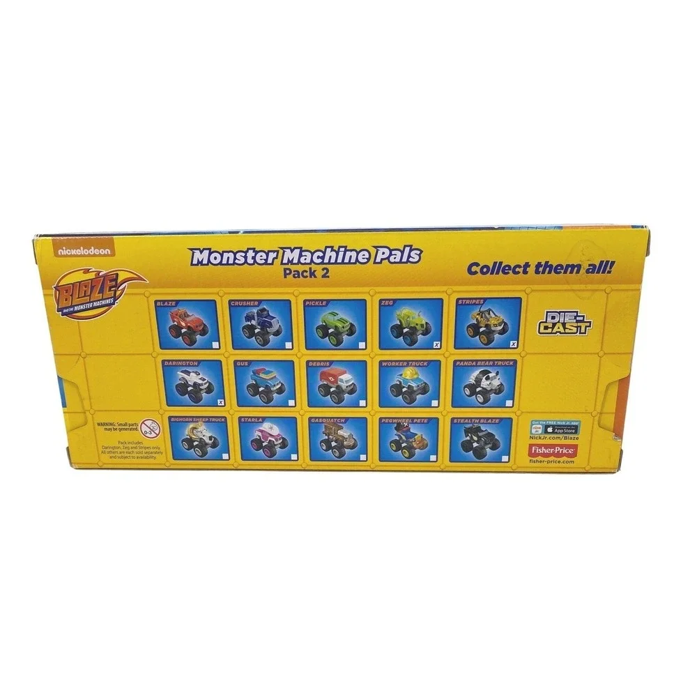 Nickelodeon Blaze and the Monster Machines Pals Die Cast 3 Vehicles Fisher Price